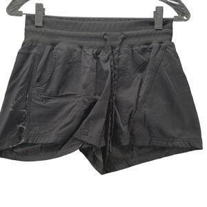 Athletic Works Womens Shorts Black Size XS Nylon Blend Pockets Stretch Imperfect